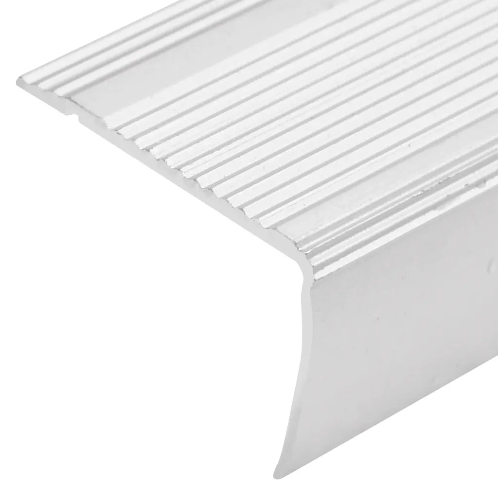 Profili a L per Gradini 15 pz in Alluminio 90 cm Argento 146736