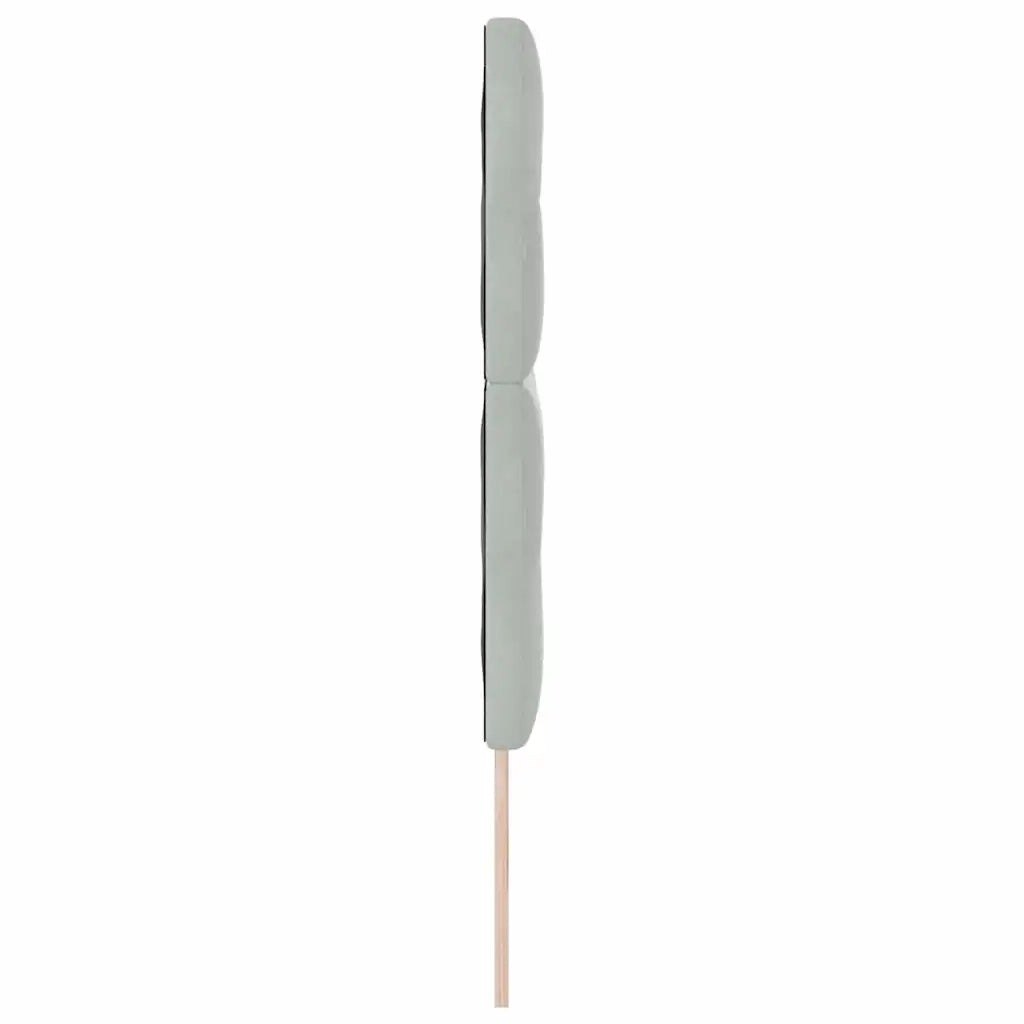 Testiera | Testata Grigio chiaro 144 cm Velluto