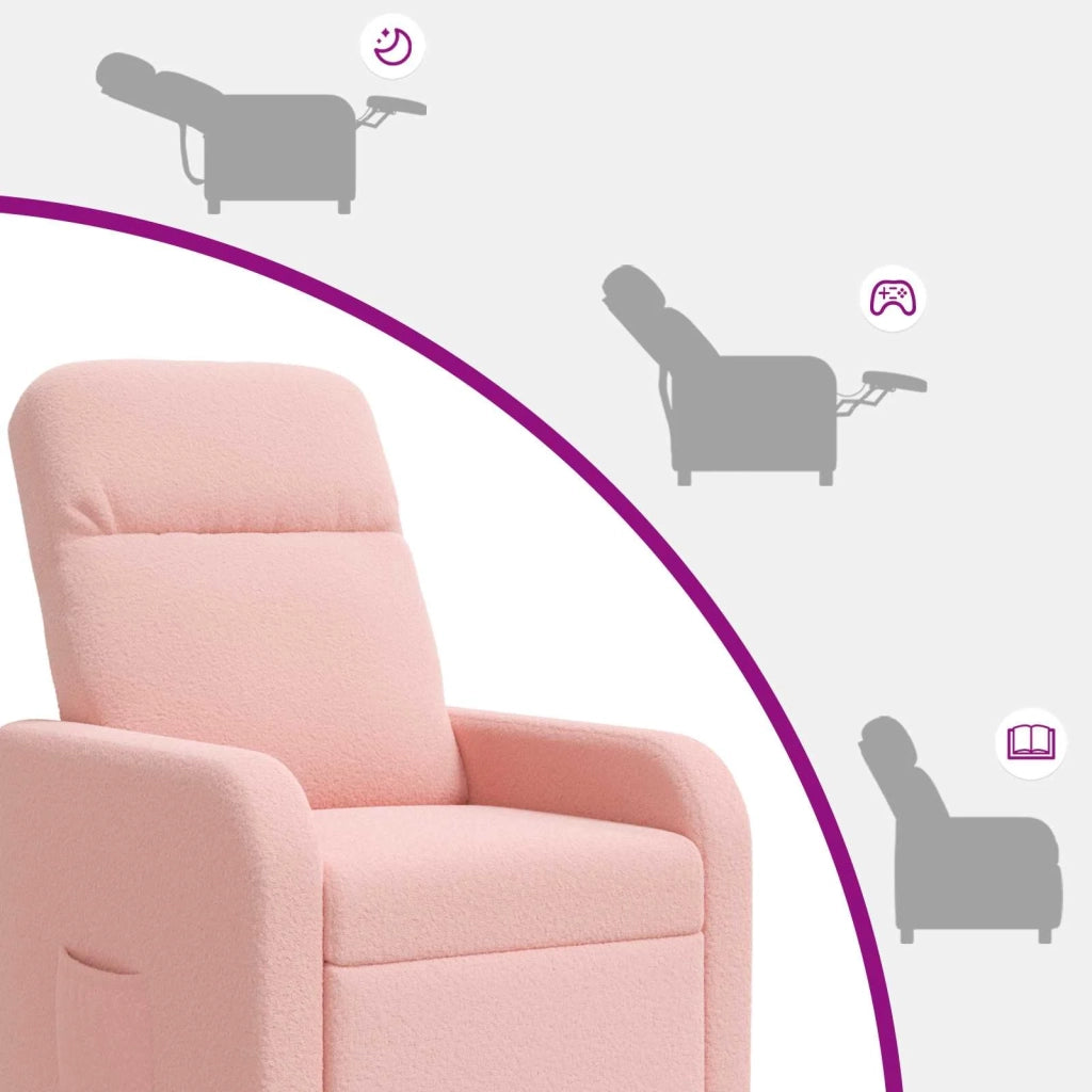Poltrona reclinabile Rosa Bouclé 42034935
