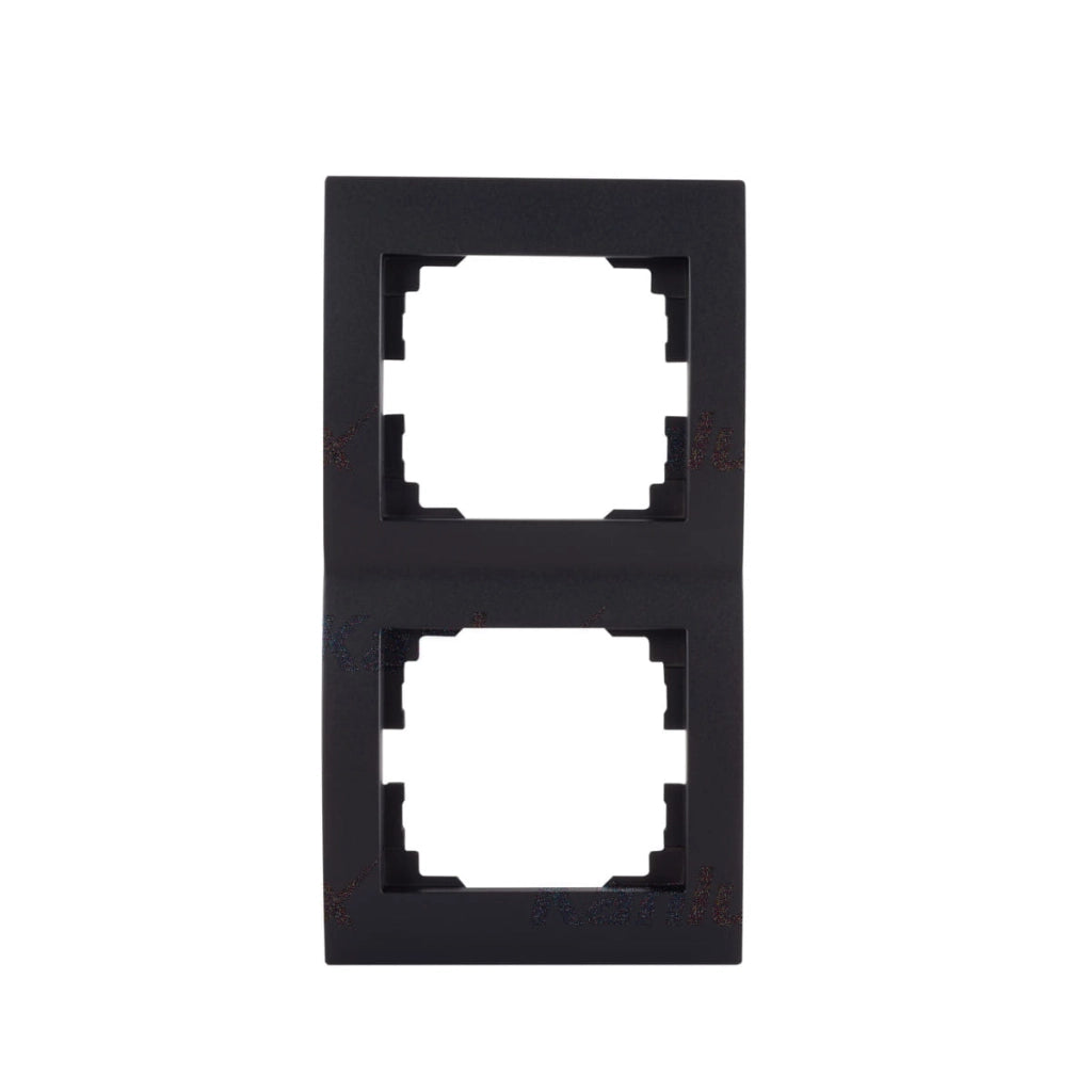Kanlux LOGI Placca doppia verticale nero opaco 33576