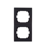 Kanlux LOGI Placca doppia verticale nero opaco 33576
