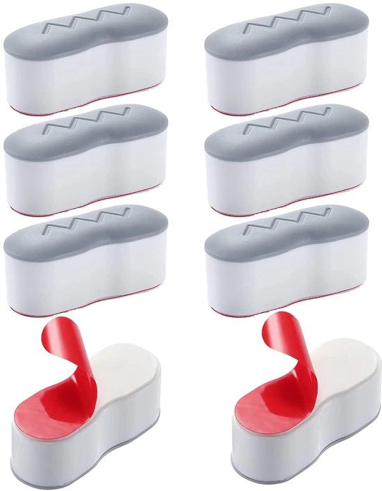 Buffer per 8 pezzi per sostegno di distanza per sedile di toilette, buffer per sedile di toilette, parafanghi per sedile di toilette, sostegno di distanza per dempere sedile di toilette, per uso domestico, ufficio, hotel, multicolore