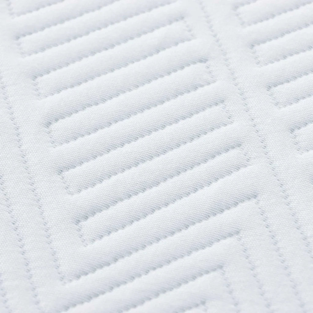 Materasso Bianco e Blu 90 x 190 cm Tessuto Jacquard 4106337