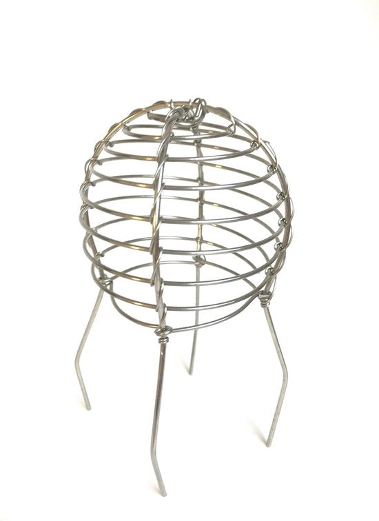 Doppio strumento per schiacciare foglie - set di due strumenti per filtrare foglie dal tetto - 2 pezzi - acciaio zincato - 75-95 mm