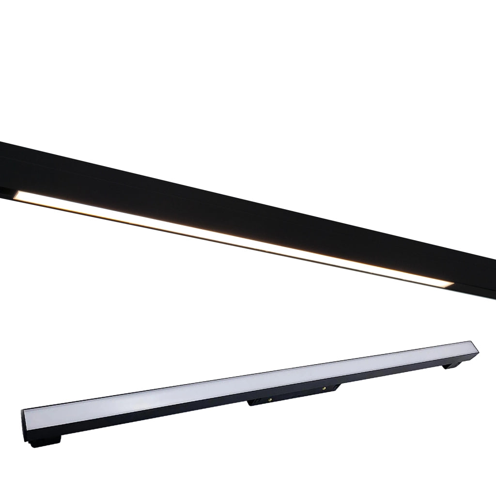 Faretto track magnetico LED 20W binario 48V barra slim luce interni negozio 60cm Dimmerabile luce CCT 3000K 4000K 6400K