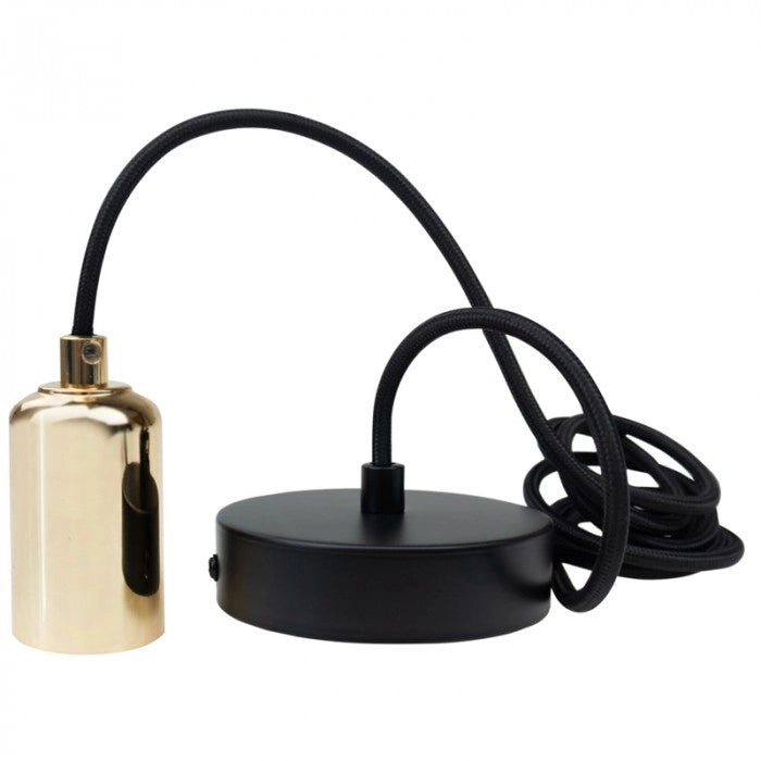 Lampada sospesa vintage 1xE27 oro 2 m Eco Light