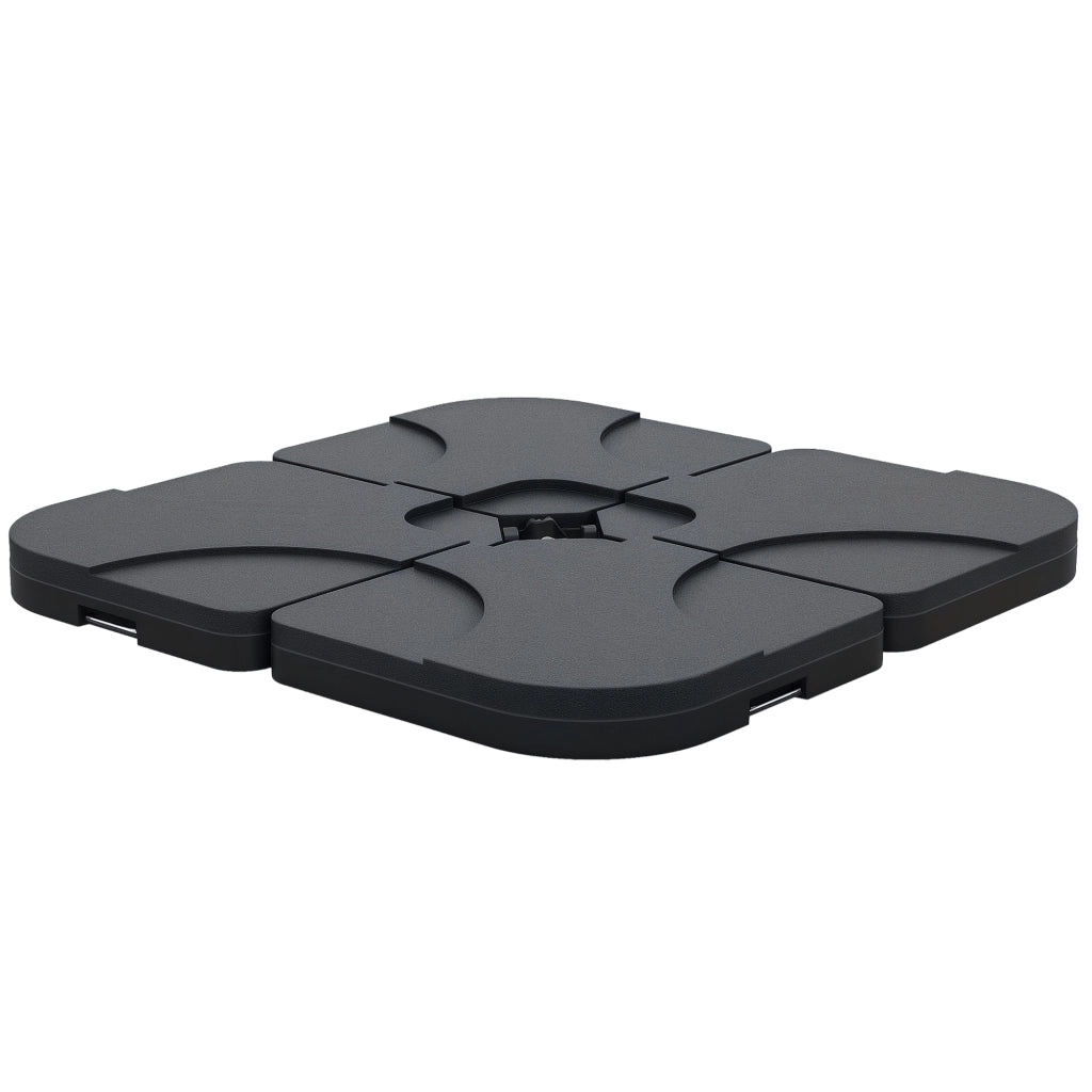 Set 4 Pezzi Base per Ombrellone da Giardino in Plastica ¨C Minimal ¨C 50x50x7.5 cm