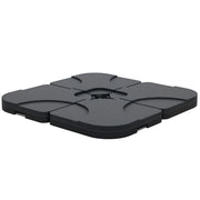 Set 4 Pezzi Base per Ombrellone da Giardino in Plastica ¨C Minimal ¨C 50x50x7.5 cm