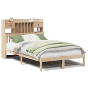 Letto matrimoniale | Letto per adulti | Letto Libreria senza Materasso 135x190 cm in Legno di Pino