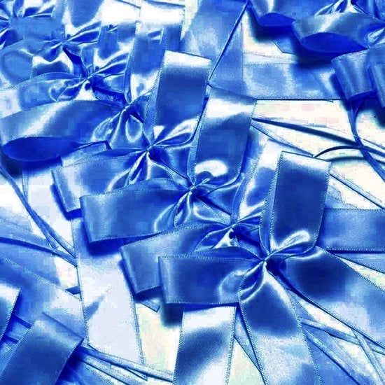 Strisce decorative automatiche 100 pezzi - Lint satin a mano - Strisce per decorazione - Autosier per matrimonio - Decorazione di festa - Artigianato DIY - 11-12 cm larghezza, 18-20 cm altezza - Strisce decorative