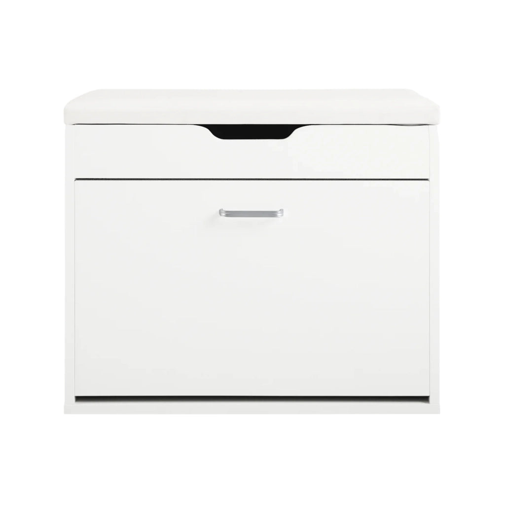 Scarpiera Salvaspazio Slim, Portascarpe Salvaspazio Regolabili,Scarpiere,Scarpiera Pieghevole L60*P30*A50 Cm, Bianco FSR95-W SoBuy