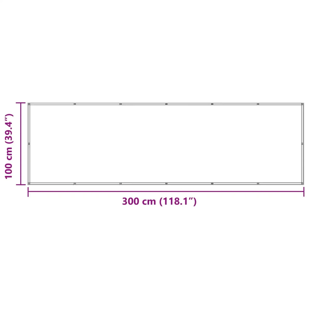 Schermo da balcone-Pannello per balcone Blu 100 x 300 cm Tessuto Oxford