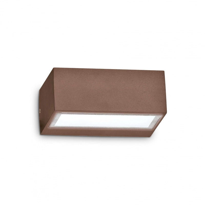 Lampada Da Parete Twin Ap1 Coffee Ideal-Lux