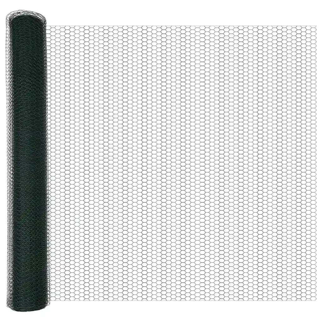 Palo della recinzione Verde 100 x 1 m (maglia da 25 mm)