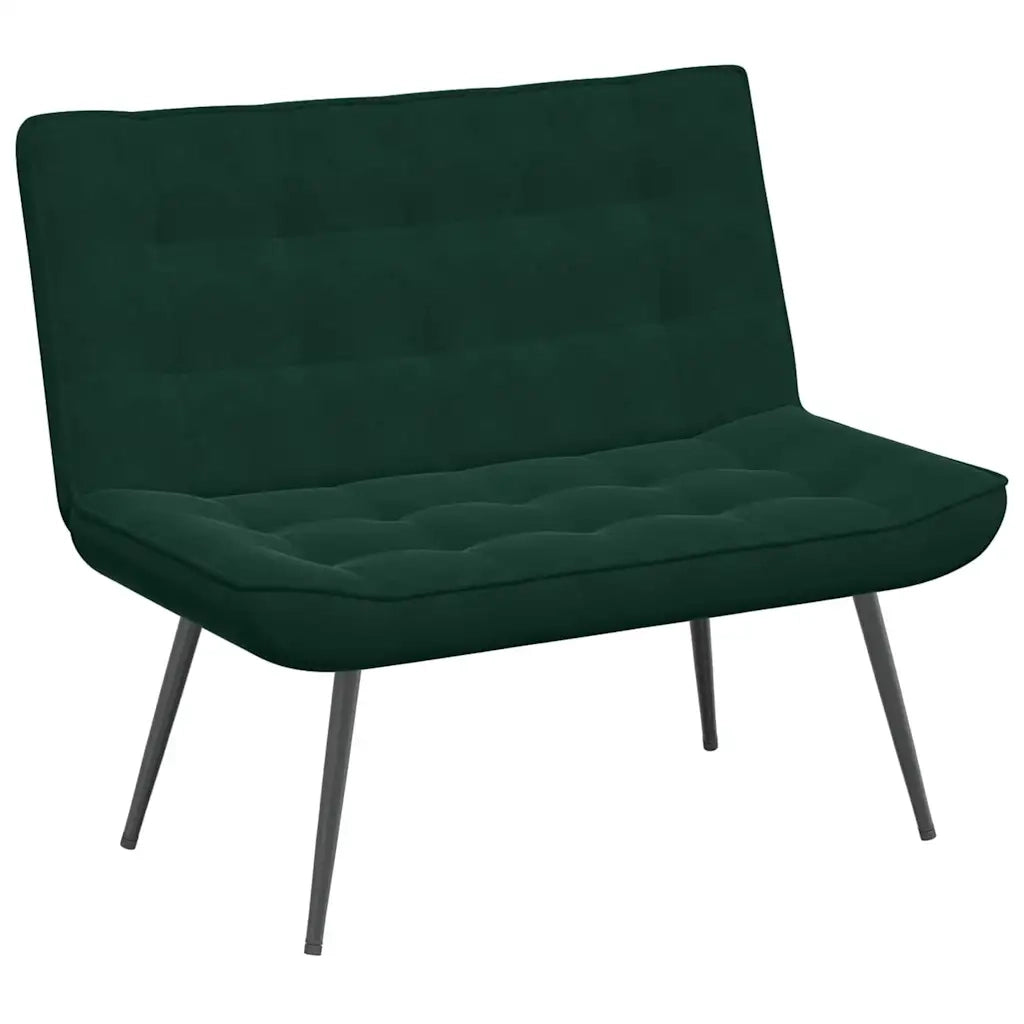 Panca-Sgabello Verde Scuro 110x74x84 cm in Velluto
