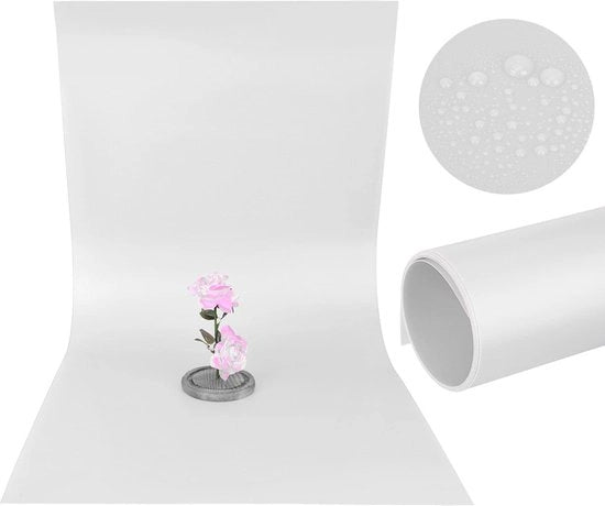 Tela di sfondo 120 x 60 cm - PVC - Impermeabile - Resistente all'usura - Stoffa impermeabile - Adatto alla fotografia - Pannello di sfondo