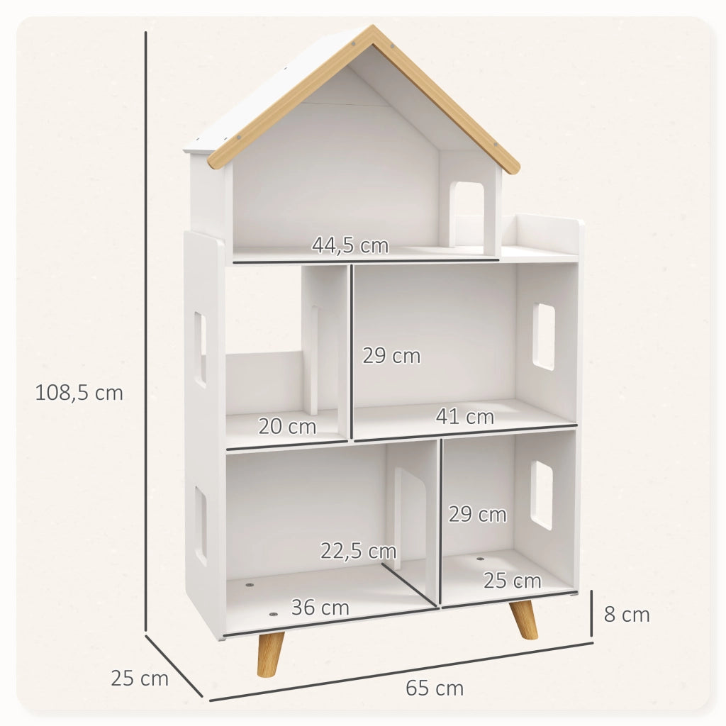 Libreria per Giocattoli ¨C Minimal ¨C Bianco 65x25x108,5 cm