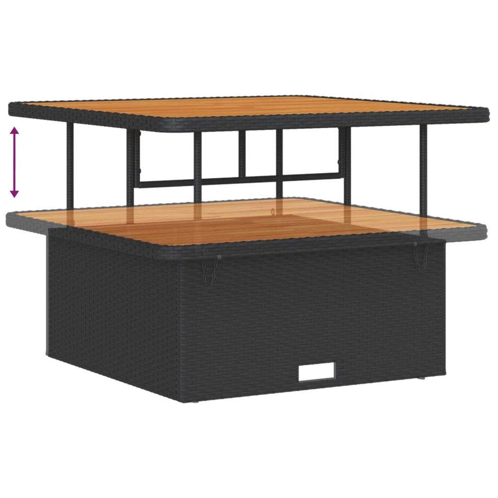 Set Divano da Giardino 8 pcs Nero polyrattan 3362905