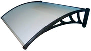 Pensilina Tettoia in Policarbonato Alveolare Masi Trasparente 100x60 cm