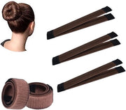 Set di 3 strumenti per creare chignon in elastico