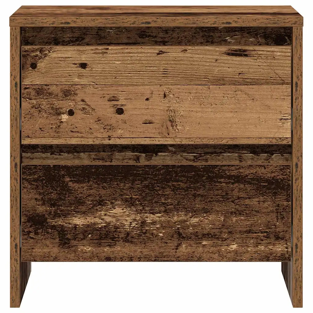 Set di 2 Comodini | Armadio da Notte | Mobiletto da notte Legno vecchio 45 x 34 x 44,5 cm