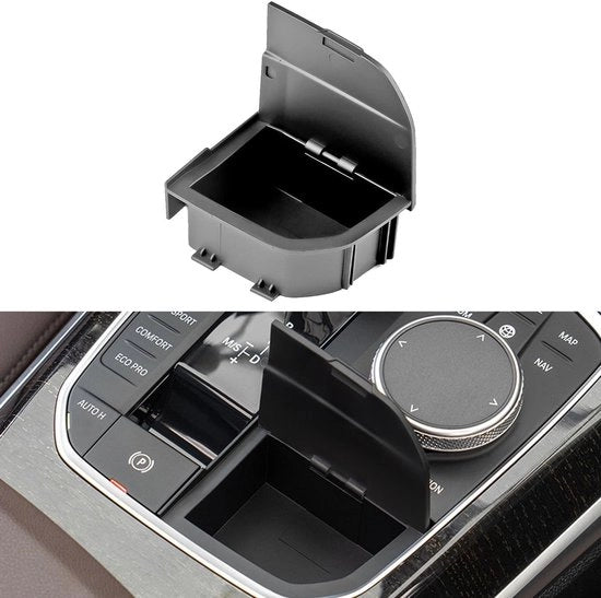 Cassetto di conservazione con coperchio - compatibile con BMW 2/3/4/X3/X4/X5/X6/X7 - realizzato in ABS - resistente all'usura e all'ossidazione - contenitore di conservazione