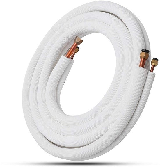 Condizionatori d'aria - Tubi isolati - Separazione in rame - 5/8''/3/8'' - 1 m - Duraturo - Facile da installare - Adatto per l'umidificazione dell'aria - Tubi di raffreddamento