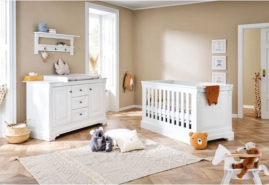 Set a letto per bambini 2 in 1 - lettino per bambini: 151 cm x 81 cm x 88 cm, cuscino per lettino: 150 cm x 78 cm x 101 cm
