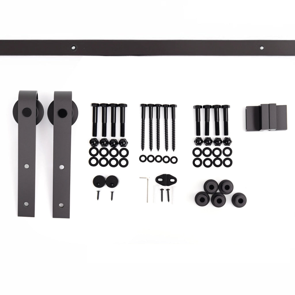 Kit Accessori Guida Scorrevole per Porte ¨C Zephmum ¨C Marrone 200 cm