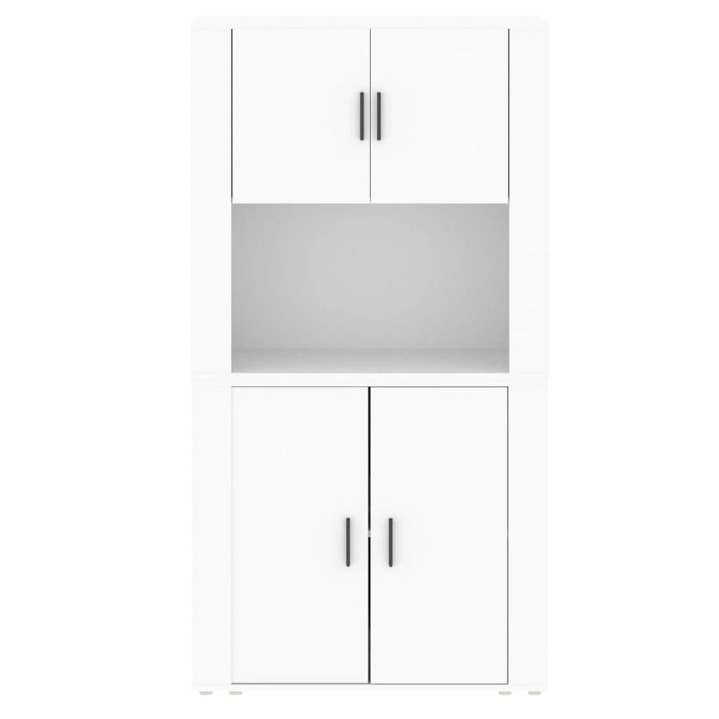 Credenza buffet cassettiera mobile contenitore organizer cucina soggiorno soggiorno legno multistrato bianco 02_0032781