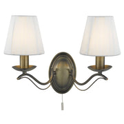 Applique Industrial-Nordico Andretti Acciaio Ottone 2 Luci E14