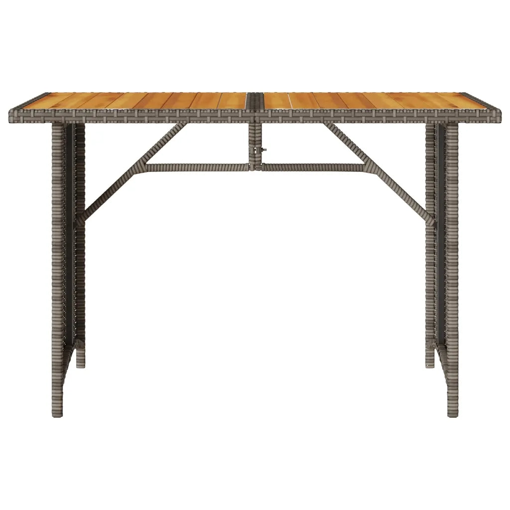 Set da Pranzo da Giardino 2 pz con Cuscini in Polyrattan Grigio 366337