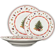 Set piatti albero di natale 18Pz