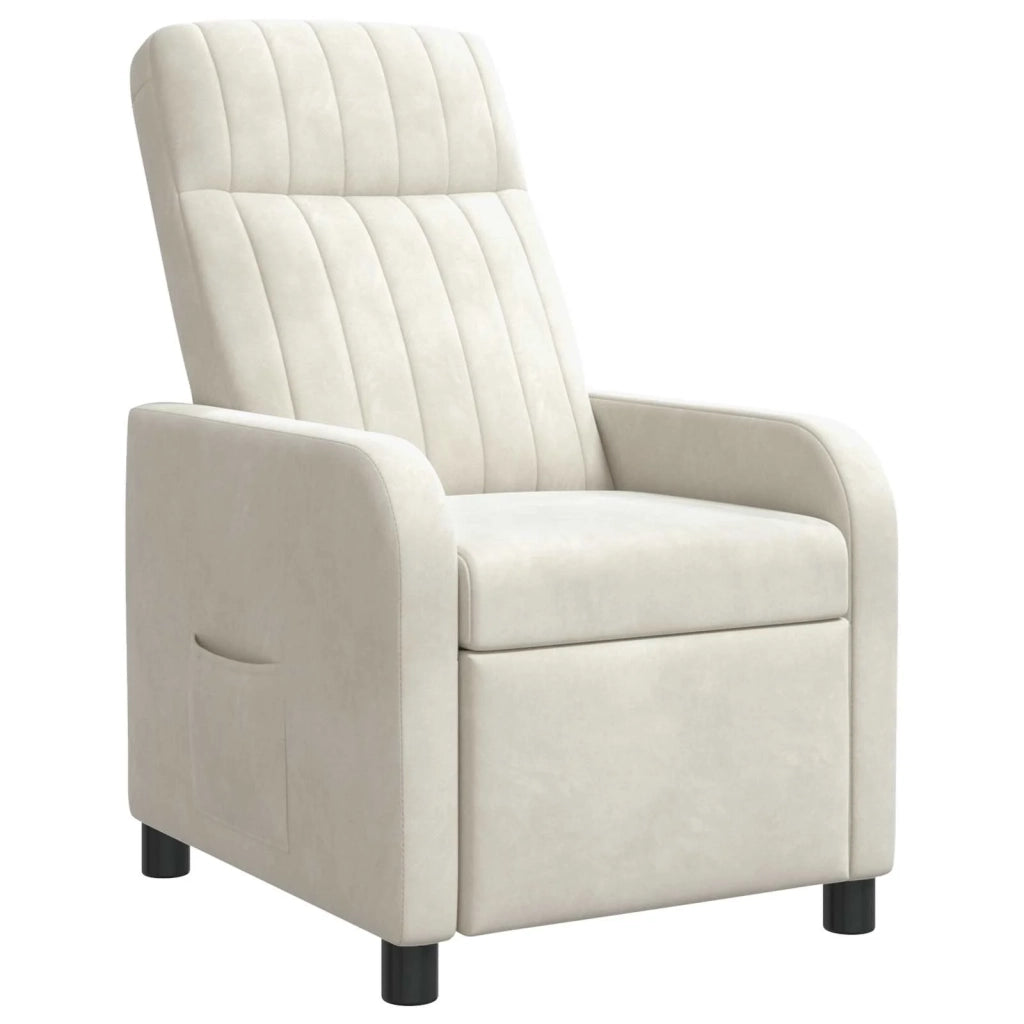 Poltrona reclinabile Crema Velluto (V) 42035116