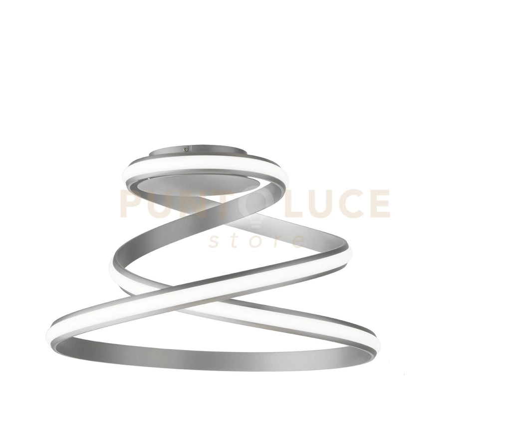 PLAFONIERA VUELTA A LED SILVER LED 3000K 1850LM 37W