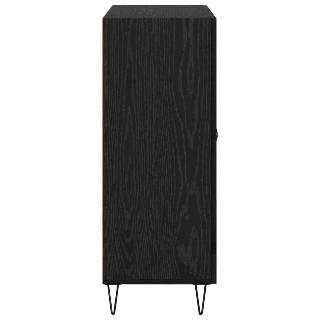 Credenza Rovere Nero 69,5 x 34 x 90 cm Legno ingegnerizzato 881620