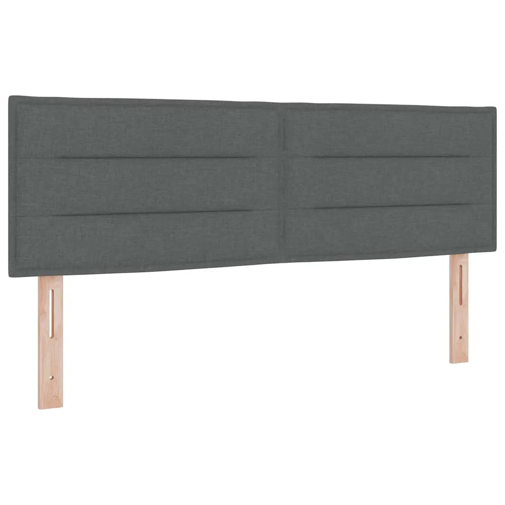 Testiera | Testata Grigio scuro 144 cm Tessuto