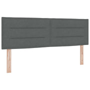 Testiera | Testata Grigio scuro 144 cm Tessuto