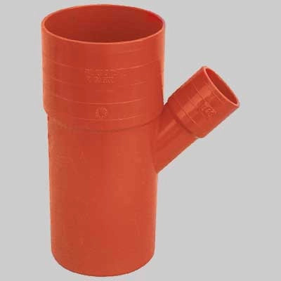DERIVAZIONE RIDOTTA 45  ° PVC  125 x 40     MADE IN ITALY