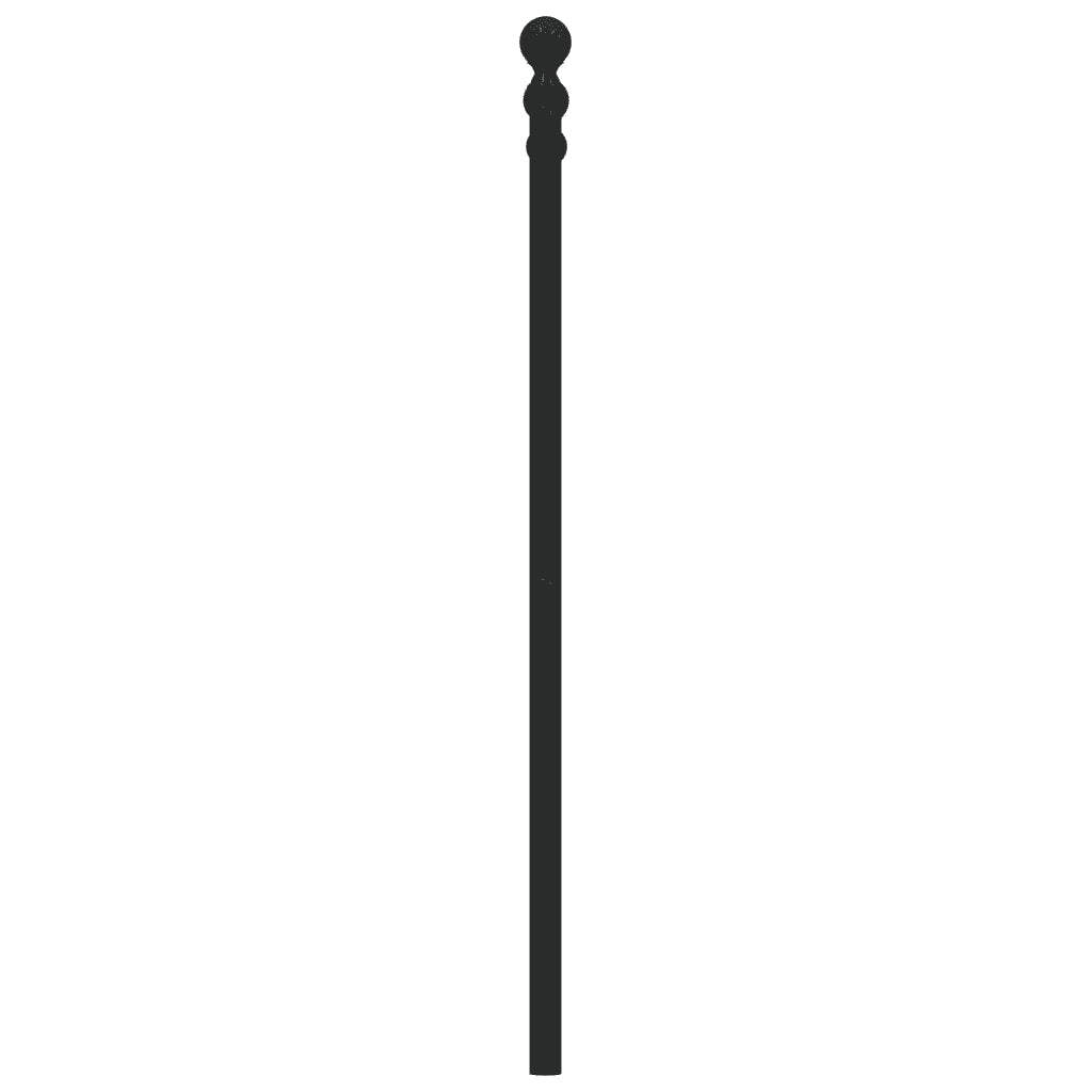 Testiera di Ricambio in Metallo Nero 80 cm 353564