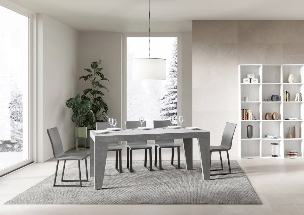 Tavolo Allungabile 180/284x90x77 cm Naxy Premium Cemento