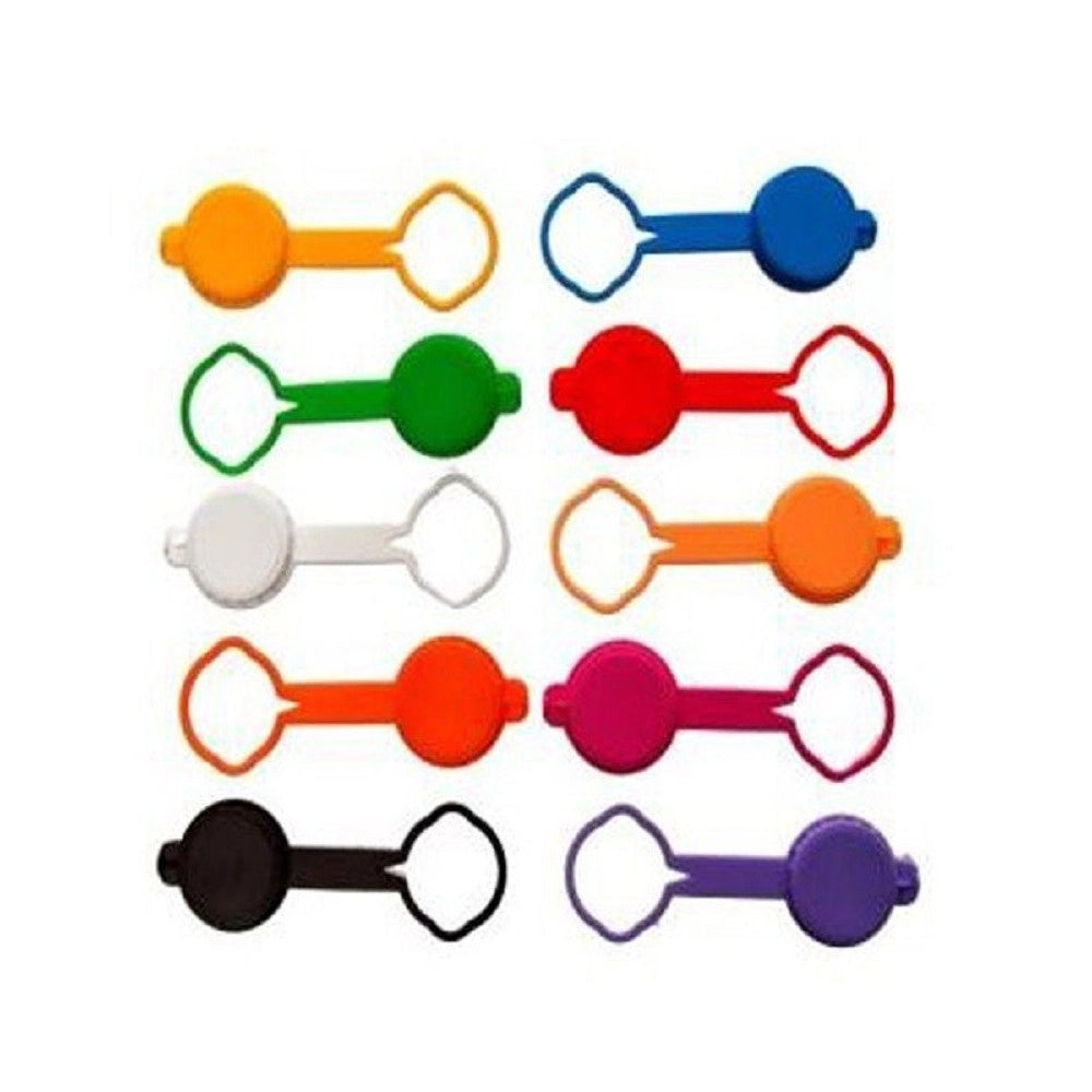 Trade Shop - Set 40 Tappi Tappo Con Collarino Per Alimenti Bottiglie Vino Acqua In Plastica -