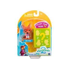 Disney Zootropolis 2 Mistery Tails Nick Wilde , Pack 2 personaggi di cui uno a sorpresa,JazwareS,ETa 4+