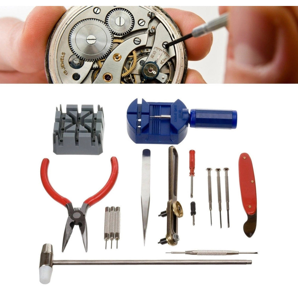 Trade Shop - Kit Ripara Orologi Apricasse Togli Maglie Set Cacciaviti Riparazioni Cinturini -