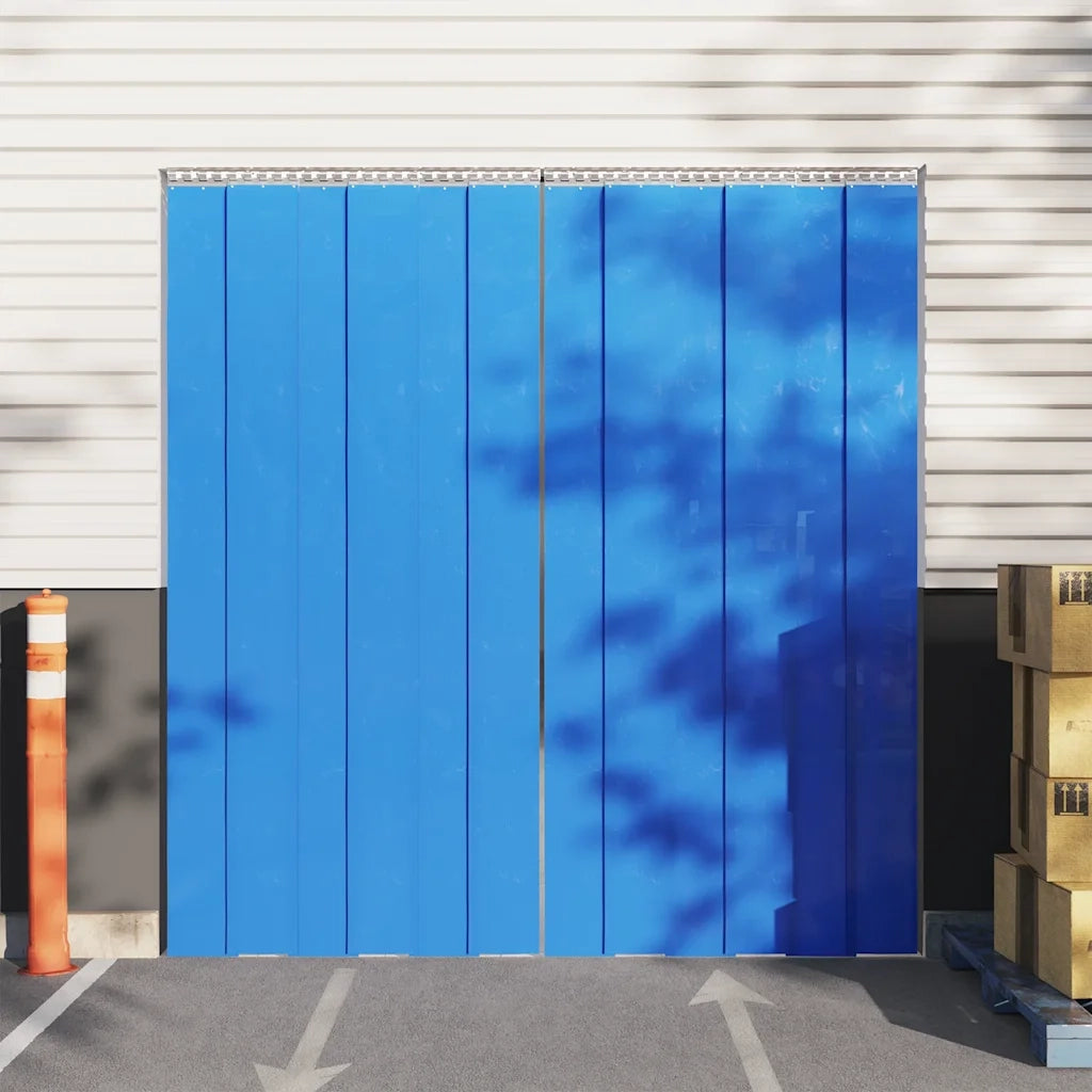 Tenda per Porte Blu 200 mm x 1,6 mm 10 m in PVC 153870