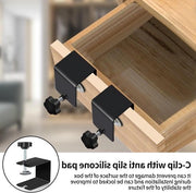 Set di viti a C da 4 viti in acciaio inossidabile - viti universali per cassetti - preinstallazione di un carrello di supporto - lavorazione del legno per DIY.