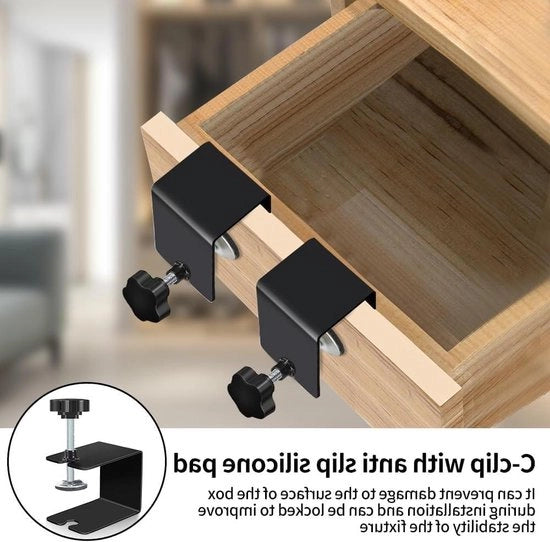Set di viti a C da 4 viti in acciaio inossidabile - viti universali per cassetti - preinstallazione di un carrello di supporto - lavorazione del legno per DIY.