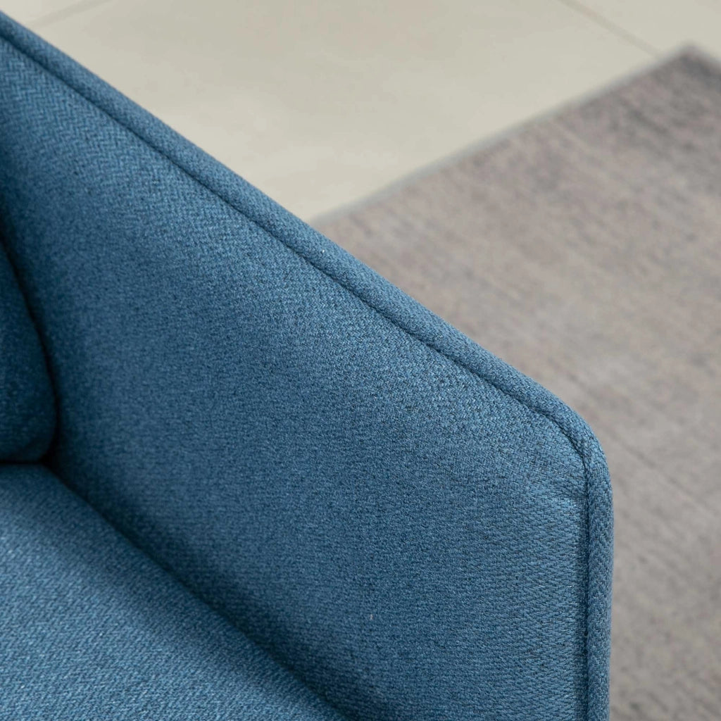 Divano 2 Posti in Tessuto ¨C Minimal ¨C Blu Scuro 139x68x80
