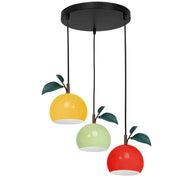 Lampada a sospensione Luminex Apple 3xE27 multicolor