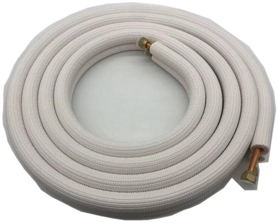 Installazione di Raffreddamento Solida - Tubo Isolato 3 Metri - Tubo per Air Conditioner - Materiale Coperchio/Alluminio - Alta Durata - Schiuma Resistente ai Cambiamenti Climatici - Facile da Installare - Tubo per Air Conditioner